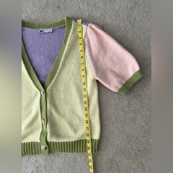 SO short sleeve sweater cardigan - Picture 4 of 5